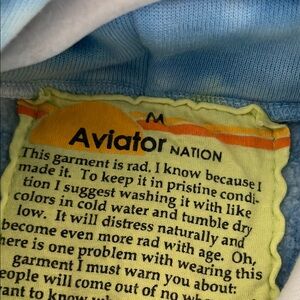 Aviator Nation Yellow and Blue Garment Set